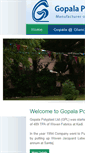 Mobile Screenshot of gopalapolyplast.com